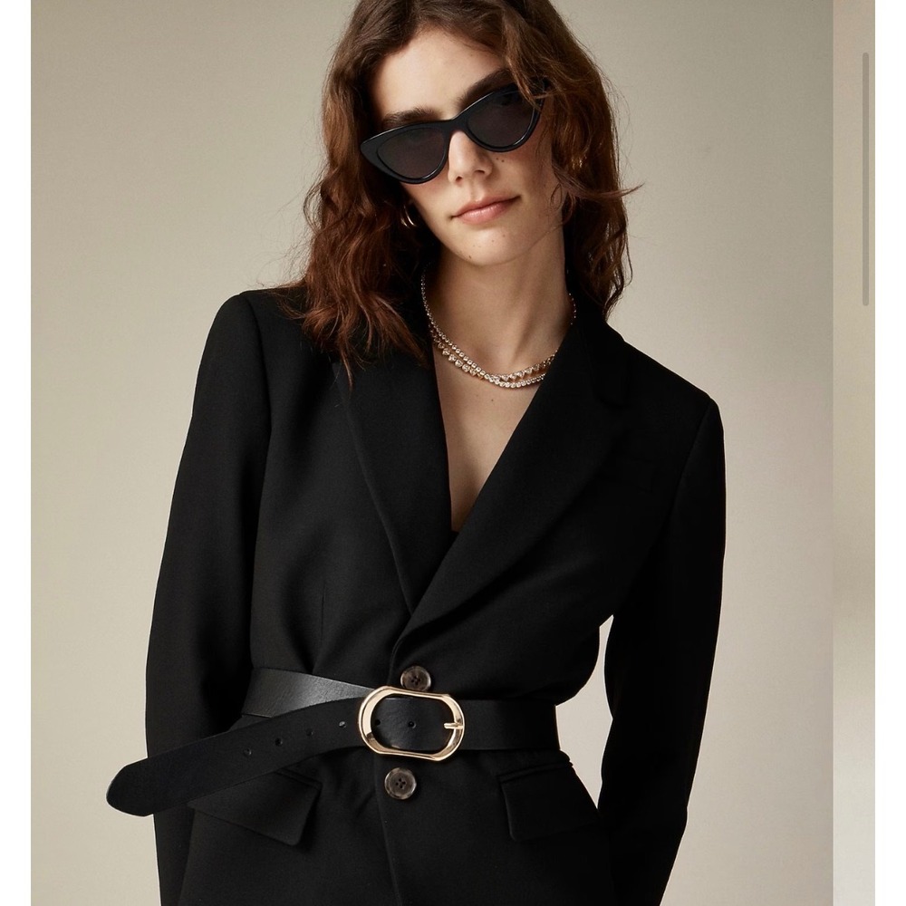 J.Crew Womens Size 16T Madelyn 4 Season Stretch Blazer Black Carreman NWT CD072 - Picture 12 of 12